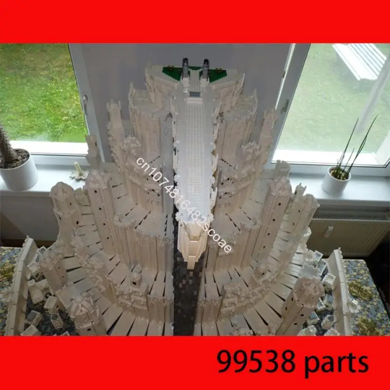 Dostosuj 99538 Części Wieża Strażnicza Kamienne Miasto Siedem Pierścieni - Część A Bardzo Duże Klocki MOC dla Dorosłych Zestawy Modelarskie Prezent