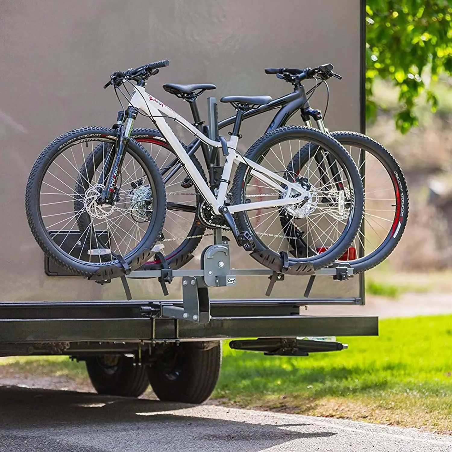Adaptor Hitch Receiver untuk Rak Sepeda di Bumper RV, untuk Bumper RV Persegi 4~4.5'