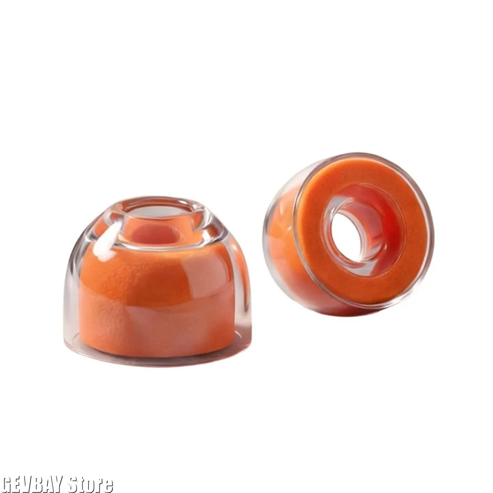 Liquid Silicone Sponge Ear Tips for Sony WF-1000XM6 Headphones Earbuds Noise-Canceling Orange Accessories for XM5/XM4 Ear Plugs view 6