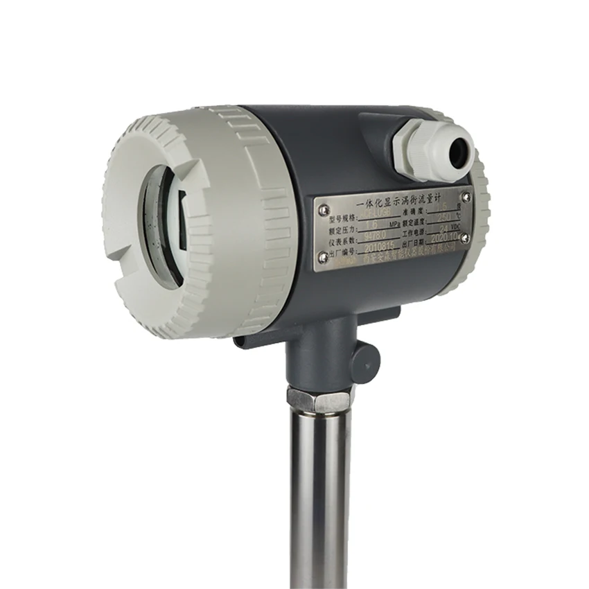 DN25 THREAD 24v Dc Air Flowmeter Vortex Precession Gas Flow SENSOR Stainless Steel