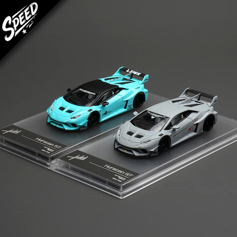 

King LBWK Huracan 1:64 с открытым капюшоном, литая под давлением диорама, модель автомобиля, коллекция игрушек