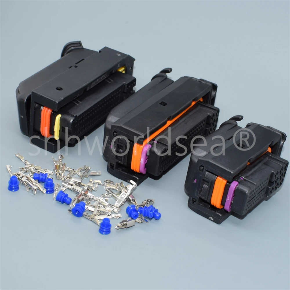 shhworldsea 1set 81 Pin 40pin VW ECU Automotive Connector 368376-1 Electrical Auto Wiring Plug 1J0906385C 1J0 906 385C