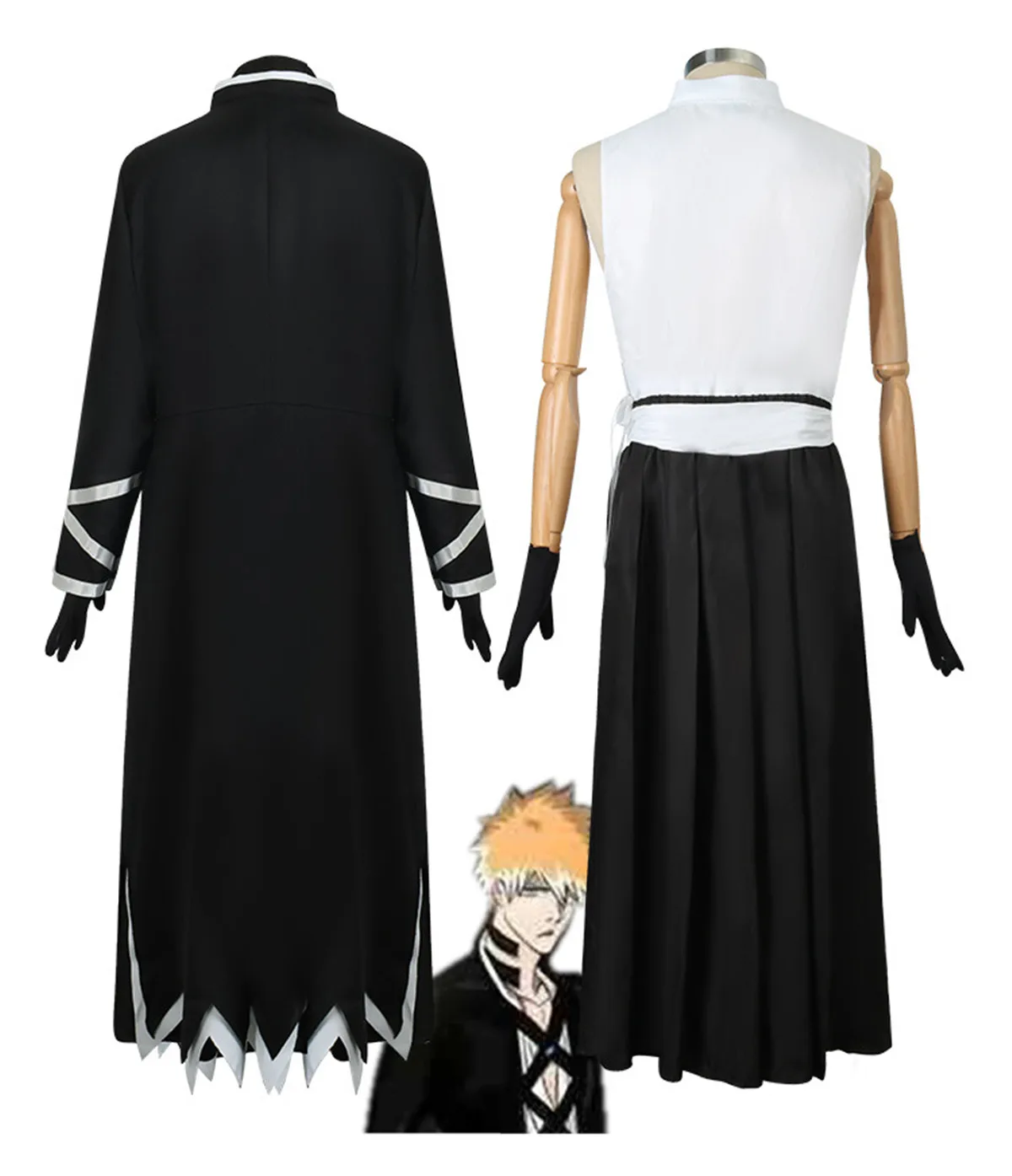 Thousand-Year Blood War Kurosaki Ichigo Cosplay Costume Black Uniform Shinigami Attire Outfit