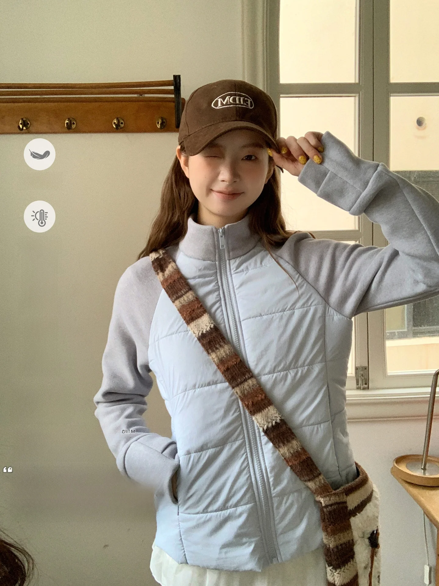 

Новая повседневная куртка Diamond Chic из хлопка, приталенного кроя, в корейском стиле, для города, с длинными рукавами, на молнии