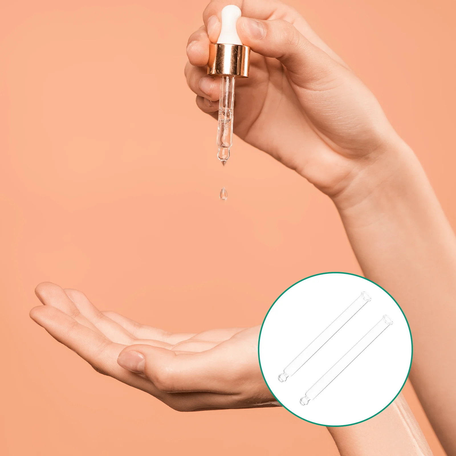 

60Pcs Premium Glass Droppers Essential Oil Bottles Durable Easy to Use for Home School Experiments Glass Pipettes