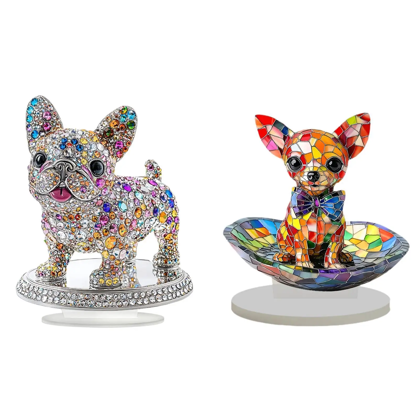 2D Flat Acrylic Table Ornament Desk Plate Home Decor House Dog Acrylic Sign