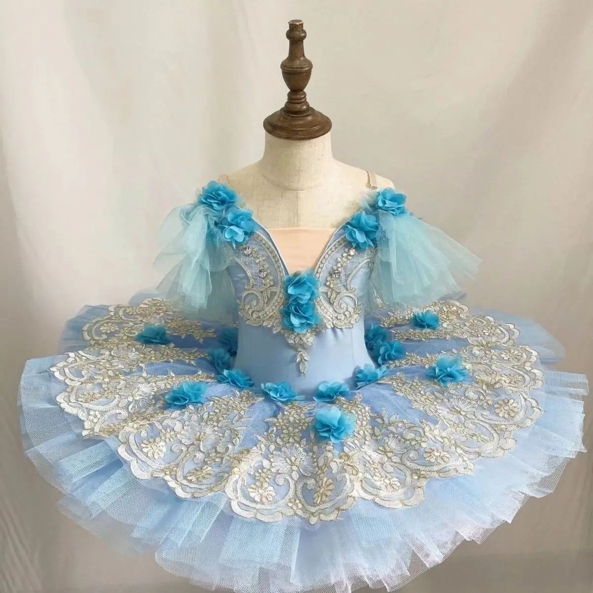 Ruoru Professional Girl Child Ballet Tutu Dress Blue Pink Purple Pancake Tutu Princess Ballet Party Dress Ballet Dance Costume