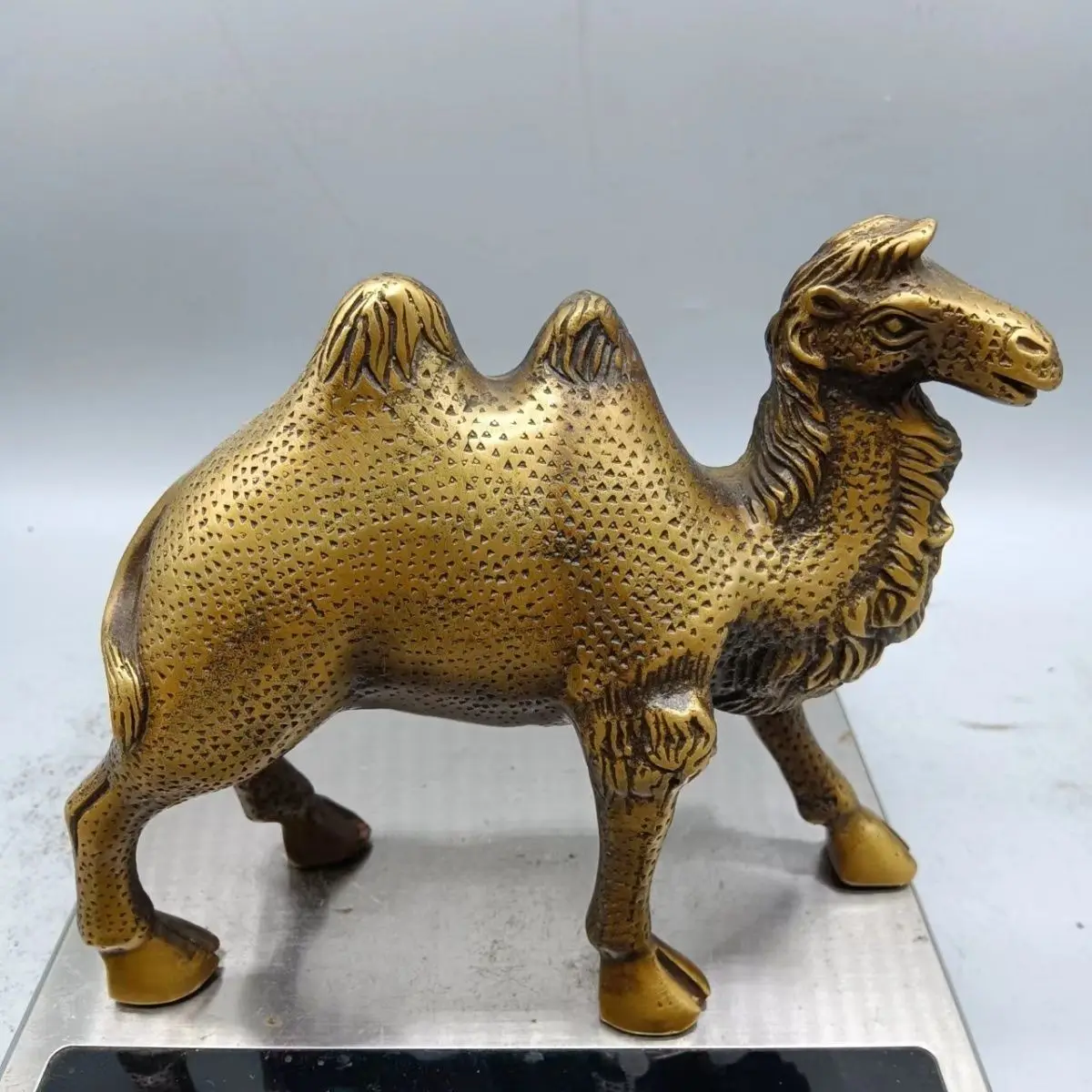 Premium Brass Craft Collectible, Vintage Brass Camel Ornament for Antique Collection