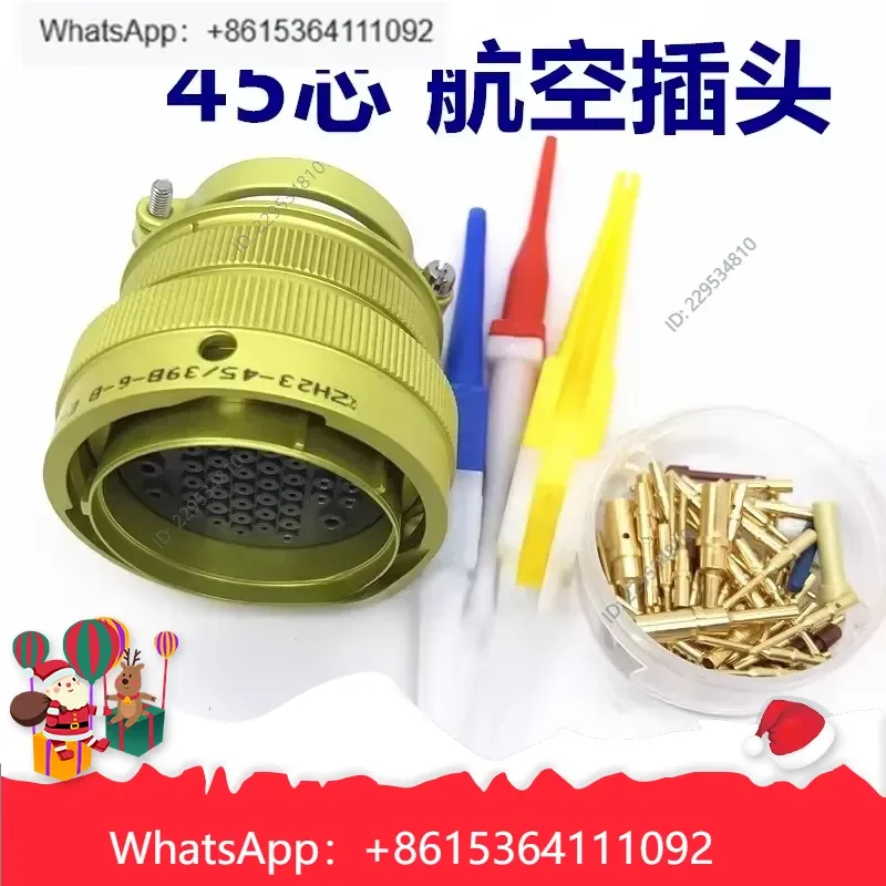 Widely Applied， for ZH23-45/39B-6-B 45-Core Aviation Plug Connector Power Cable Head Male and Female Cost effective，1pc