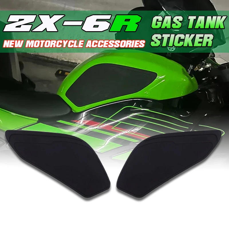 

Новые аксессуары для мотоциклов, накладка на топливный бак, противоскользящие боковые наклейки, комплект накладок на бак для Kawasaki Ninja ZX-6R ZX6R zx6r zx 6r 2024