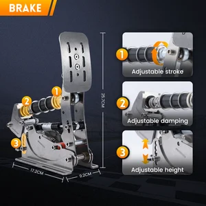 Pedal SİMJACK PRO Pedallar, yarış, Evet, Evet, Yarışın Simatörü, PC, Sensör, HE-Pedalın yük Hücresi üzerindeki basınç, hidrolik 6 Büyük satış, su ile çalışan №2'ye pedal çevirin