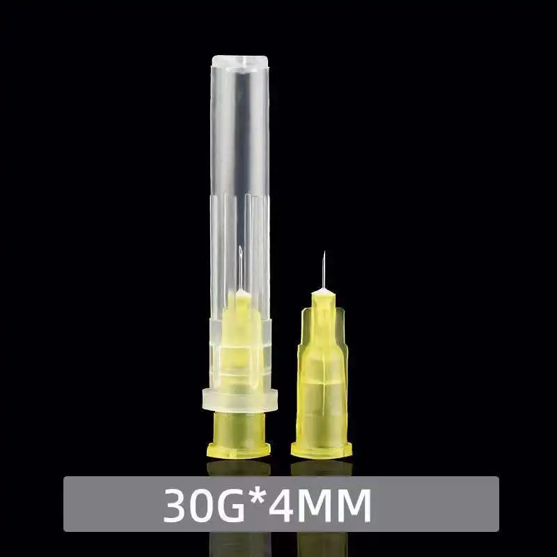 100 sztuk, 30G * 4mm, 30G * 13mm, 30G * 25mm, mikroplastikowe narzędzie chirurgiczne do wstrzykiwania kosmetycznego ze sterylną igłą