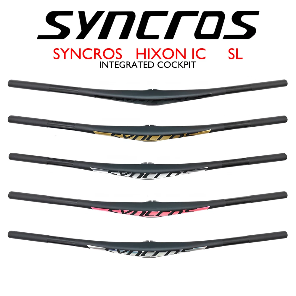 

SYNCROS HIXON IC SL Carbon Bike Интегрированный руль для горного велосипеда, легкий эндуро-стержень 15 мм Mini RISE с прокладкой, аксессуары