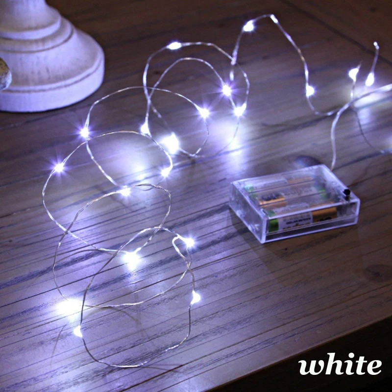 Led Fairy Lights Battery Operated, Mini Battery Powered Copper Wire Starry Fairy Lights for Bedroom, Christmas, Parties