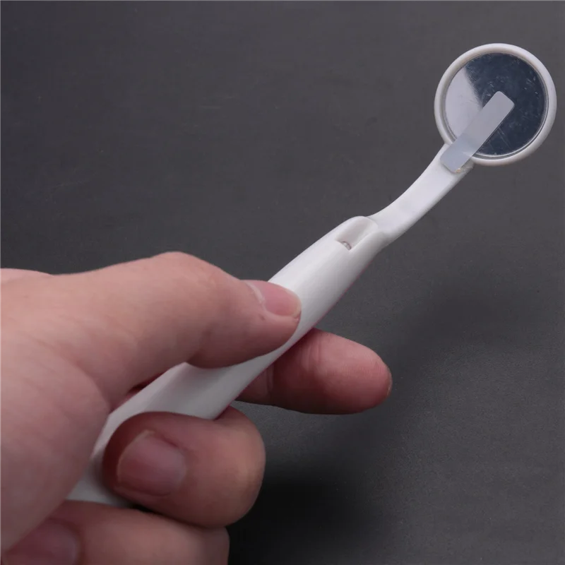 AA20-3 Pc LED Licht Zähne Oral Spiegel Super Helle Mund Spiegel Beleuchtete Zahn Pflege Werkzeug Mundhygiene Maschine Rosa