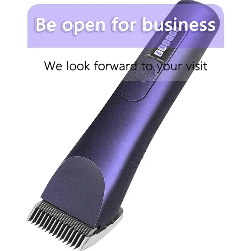 Professional Pet Hair Clipper Dog Cat Grooming Trimmer Powerful Shaver with Replacement Blades