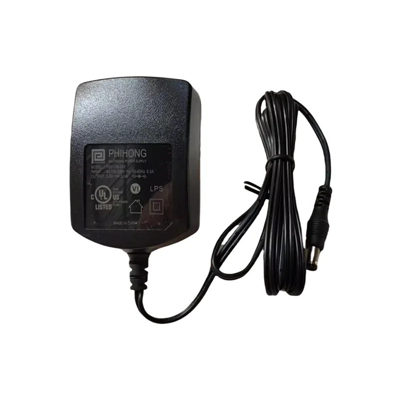 

Genuine Phihong Switching Power Supply PSC15A-050 5V 3A 15W AC Adapter Charger 5.5*2.1mm DC plug US Plug