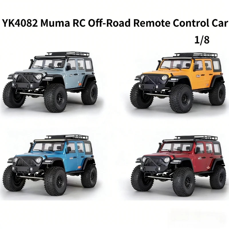 1/8 Scale YK4082 Wrangler RC Remote Control Car Model Climbing Car Professional Four-wheel Drive Off-road Vehicle Boy's Gift