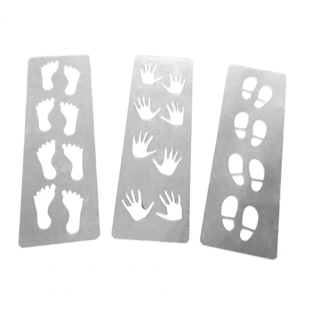 Plantillas de pintura reutilizables, juego de plantillas de huellas de Navidad y Halloween para manualidades Diy, decoración navideña, plantillas de plástico Petg para arte