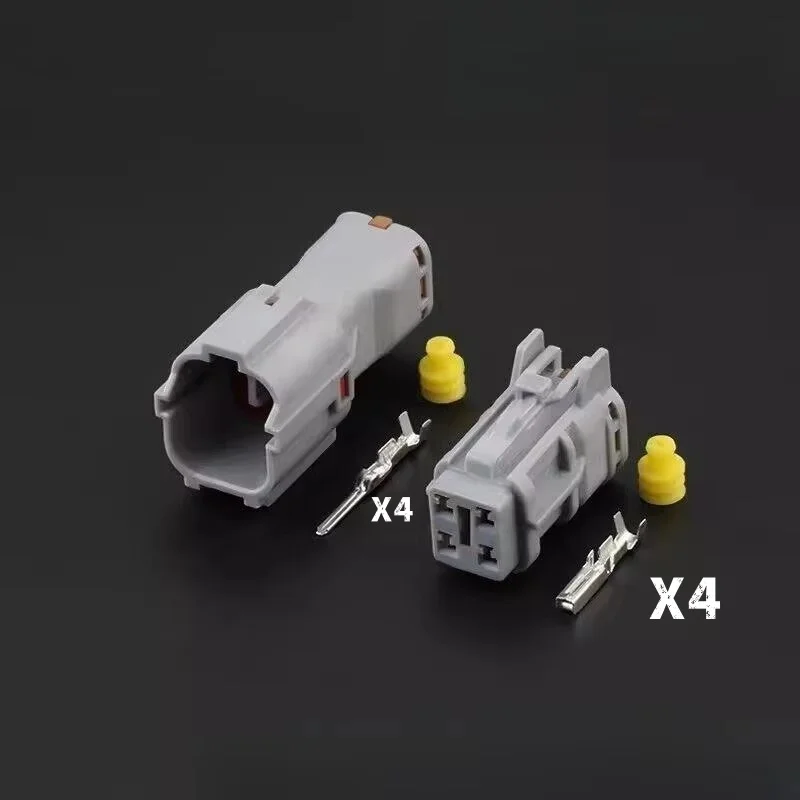 1-20 Set 4 Pin MG640333 MG610331 Sealed Male Female Plug Waterproof Auto Electronic Fuel Pump Connector Light Lamp Socket