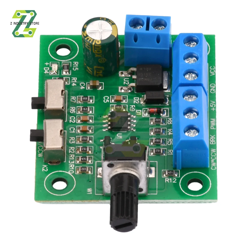 DC8-24V Brushless DC Motor Speed Controller Driver PWM Speed Control Board Pinpoint Regulator Forward And Backward Control 18KHz