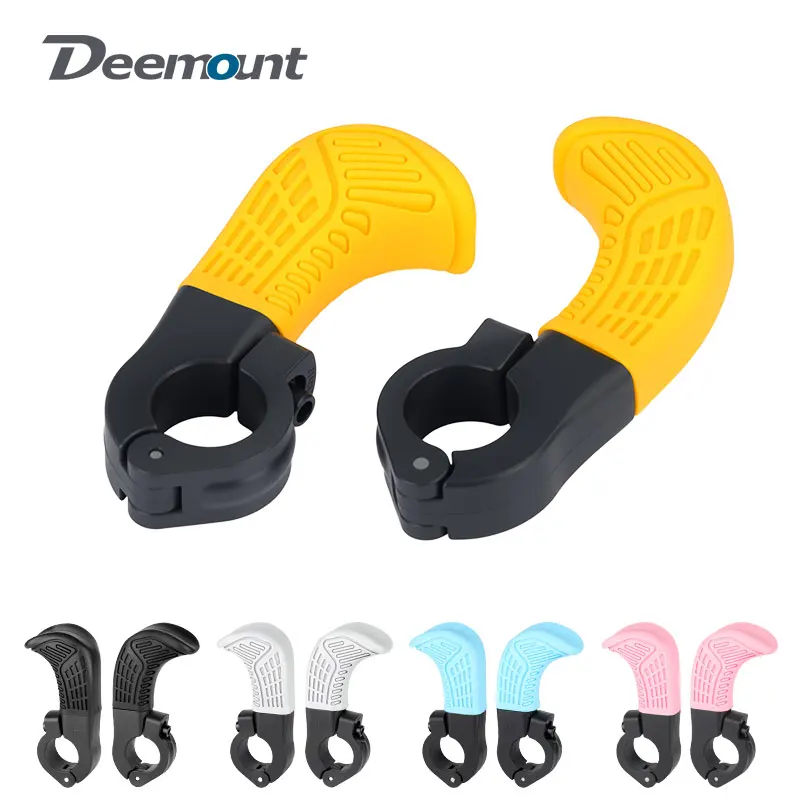 Deemount Thumb Grip 21.8-22.2mm Handlebar Install 5-Color Choice MTB Bike Bar Ergonomically Design Adjustable Rest Comfort Part