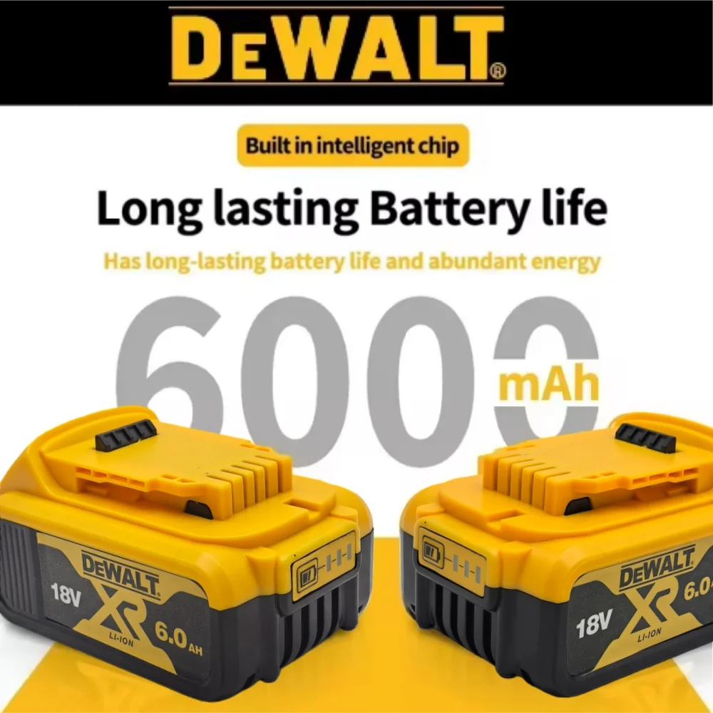 Оригинальный аккумулятор DEWALT 18В 6Ач, совместимый с DCB182, DCB200, DCB606, DCD805, электроинструменты Dewalt