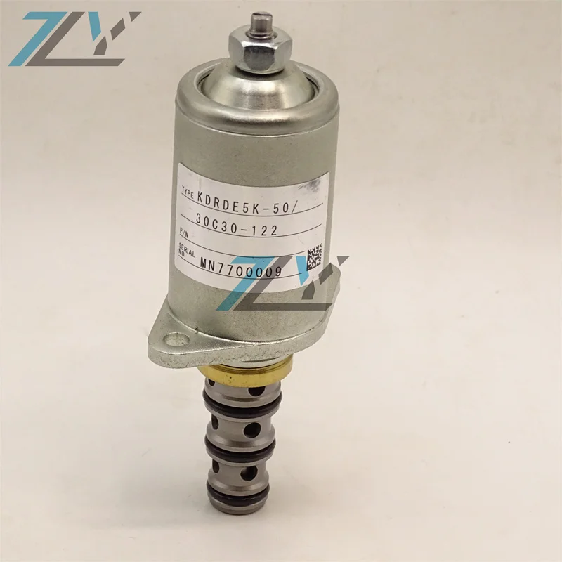 KDRDE5K-50/30C30-122 solenoid valve is suitable for SK200-8 SK210-8 SK210LC-8 SK250-8 SK260-8 excavators
