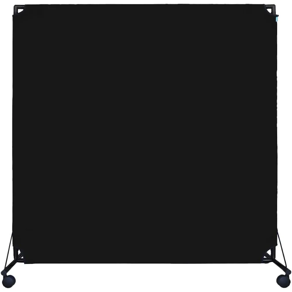 

Room Divider | Durable, Lightweight And Easily-Transportable Black 6' X 6' Canvas | Temporary Wall,room Divider