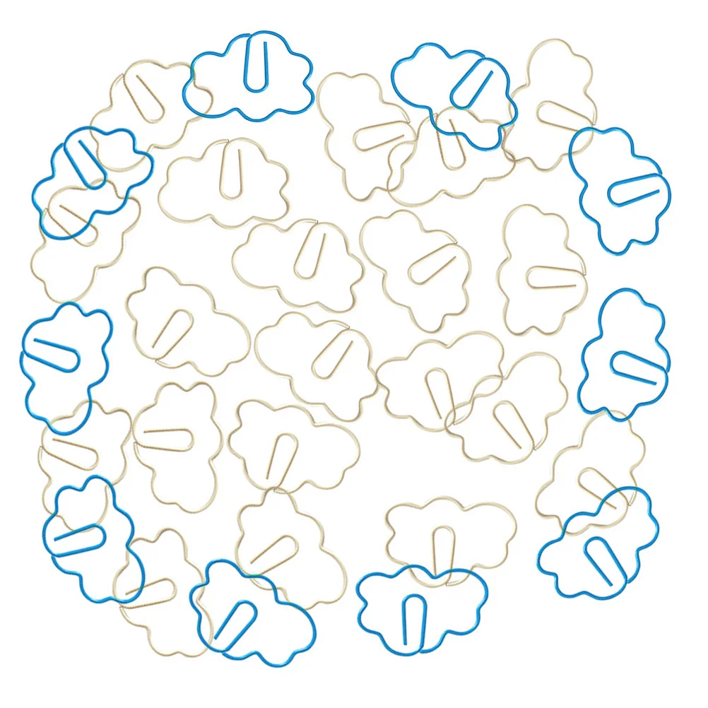 30 قطعة مشابك ورق صغيرة تصميم رائع هيكل ثابت متعدد الوظائف مدرسة مكتب استخدام مقاطع اللوازم المكتبية