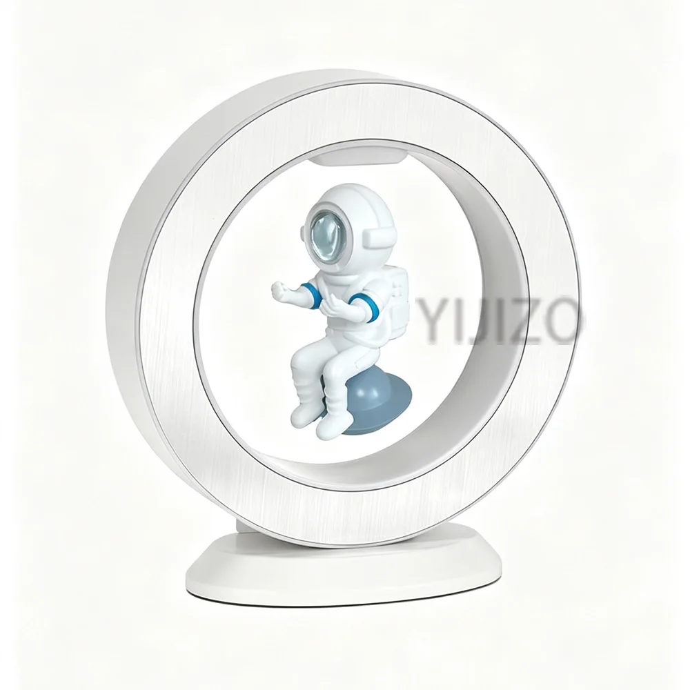 Magnetic Levitation Rotation Astronaut for Birthday Gift Festival Gift Night Light Atmosphere Light Unique Light Lamp