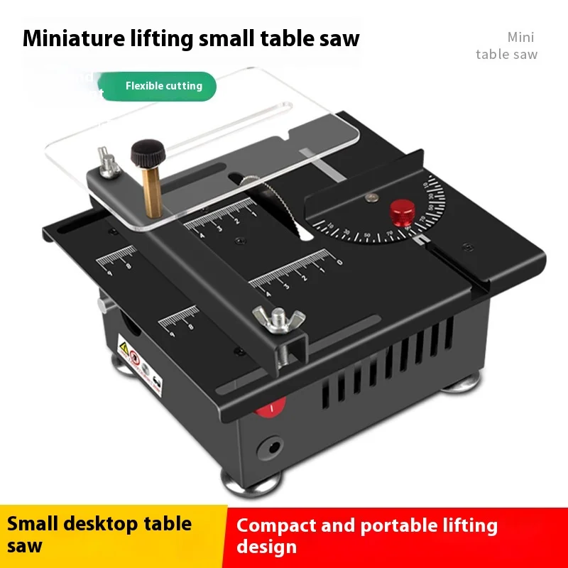 Mini Desktop Small Table Saw Diy Woodworking Acrylic Pvc Electric Saw Precision Model Saw Features Small Cutting Machine