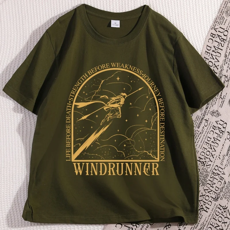 Stormlight Windrunner T Shirt Men Women Vintage Causal Cotton Short Sleeve T-shirt Bookish Merch T Shirts Man Designer Clothes