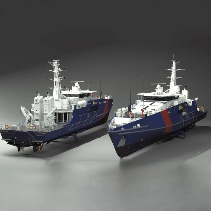 1/64 RC قارب 91 سنتيمتر المزدوج فرش السيارات السواحل الحرس التحكم عن بعد السفن الراتنج ثلاثية الأبعاد الطباعة صب RC Schiffe أطقم منمذجة لعبة السفينة