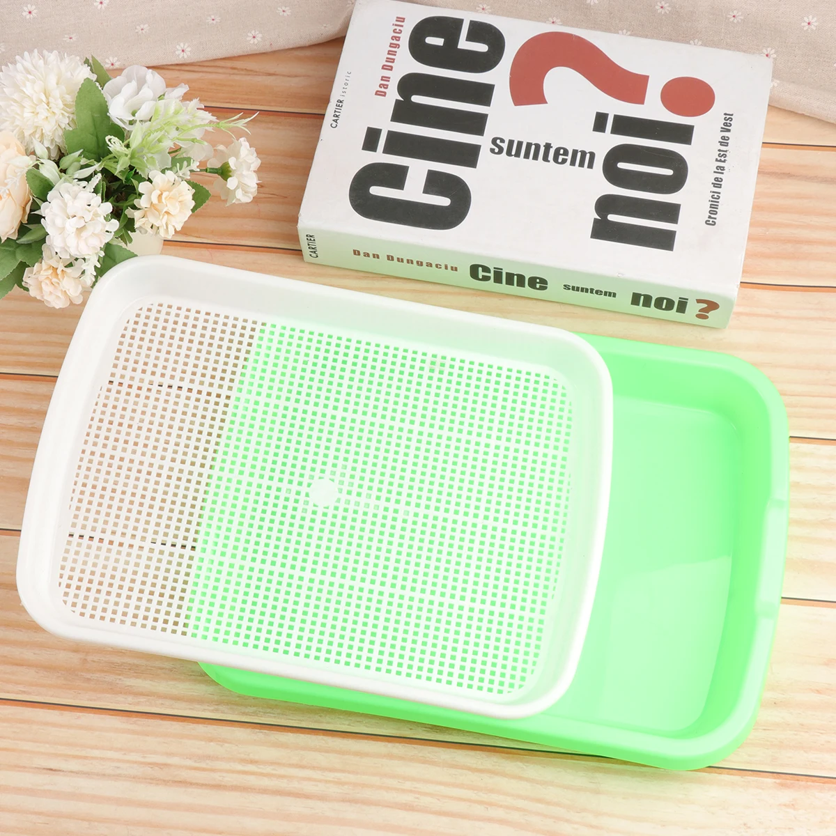 

Premium Sprouter Tray Set BPA Free PP Soilless Growing Trays High Budding Rate Grid Design Anti Root Rot Vegetable Storage