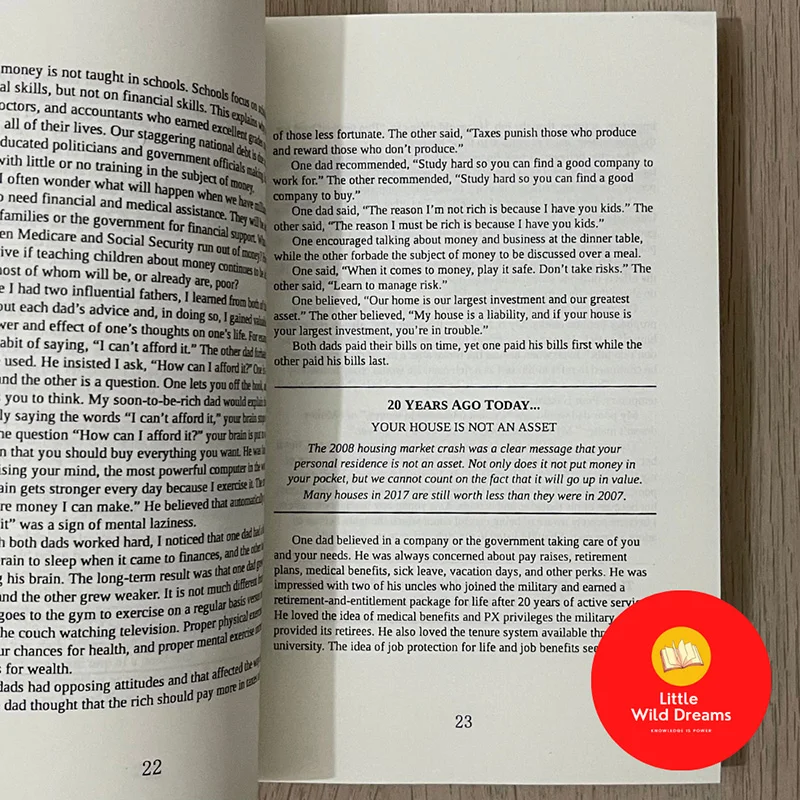 Rich Dad Poor Dad (طبعة الذكرى السنوية العشرين) بقلم روبرت تي كيوساكي الكتب الإنجليزية Libros Livros