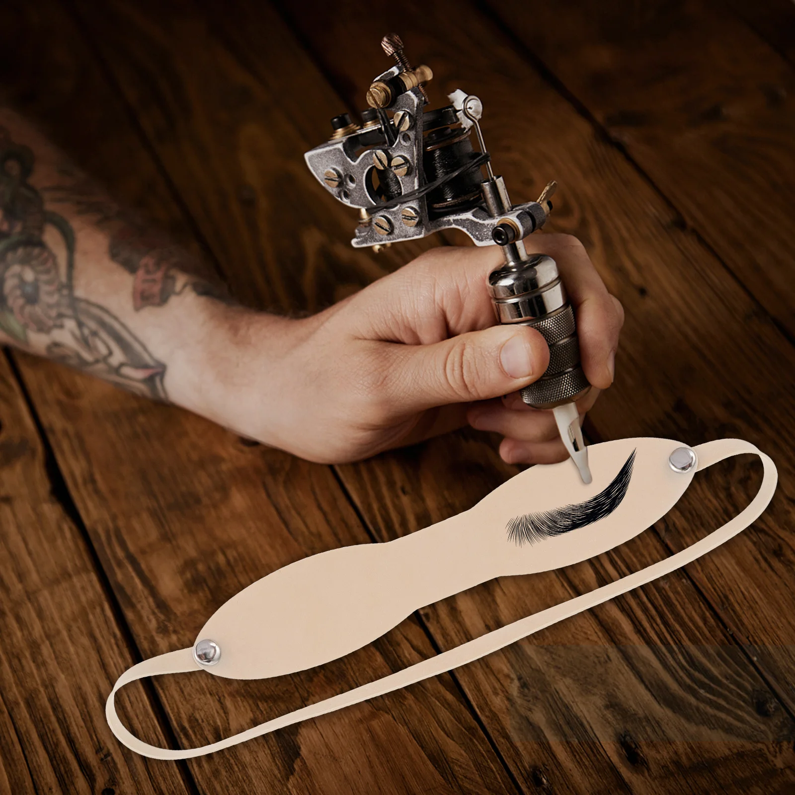 

10 шт., повязка на голову для практики бровей, силиконовый инструмент для тренировки искусственной кожи для красоты, дизайн, многоразовый легкий запас