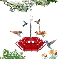 Hummingbird Feeders For Outdoors Hanging Ant And Bee Proof With Ant Moat Windchime Plastic Humming Bird Feeder