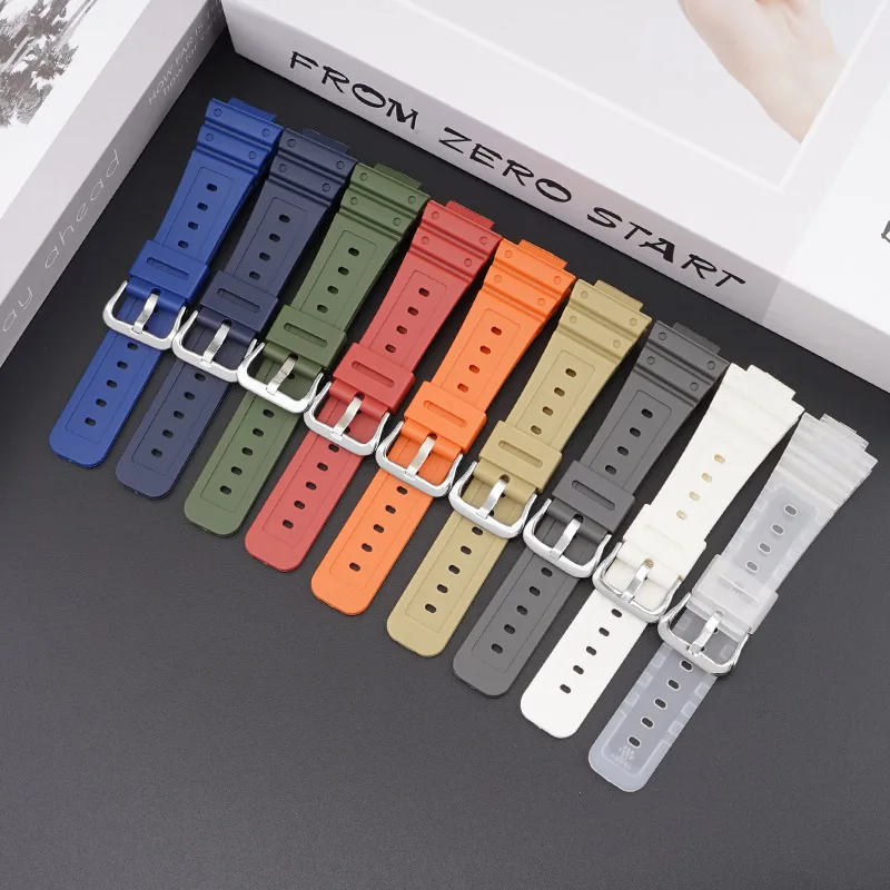 Watchband for Casio G-shock GW-M5610 DW-6900 GW-M5600 DW-5600 G5700 Rubber Strap covex interface 16mm Watch Strap Sport Bracele