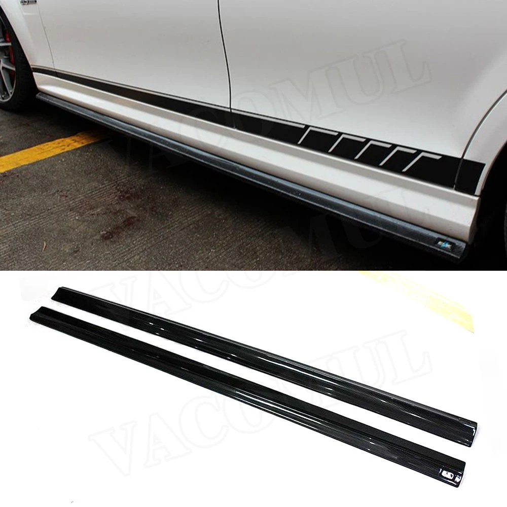 

VACOMUL For Benz C Class W204 C204 C300 C63 AMG 2012-2014 Carbon Fiber / FRP Side Skirt Bumper Lip Body Kit