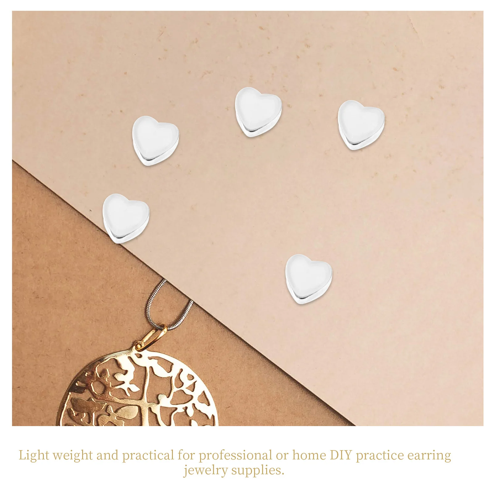 

100Pcs Locking Silicone Heart Earring Backs Secure Safety Replacement Stud Earrings Backings DIY Jewelry Making Accessories