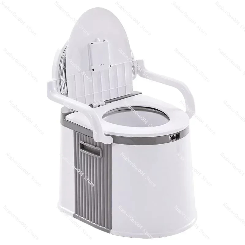 Suitable for Removable Toilet for The Elderly, Pregnant Women, Toilet, Household Portable Toilet Chair for The Elderly