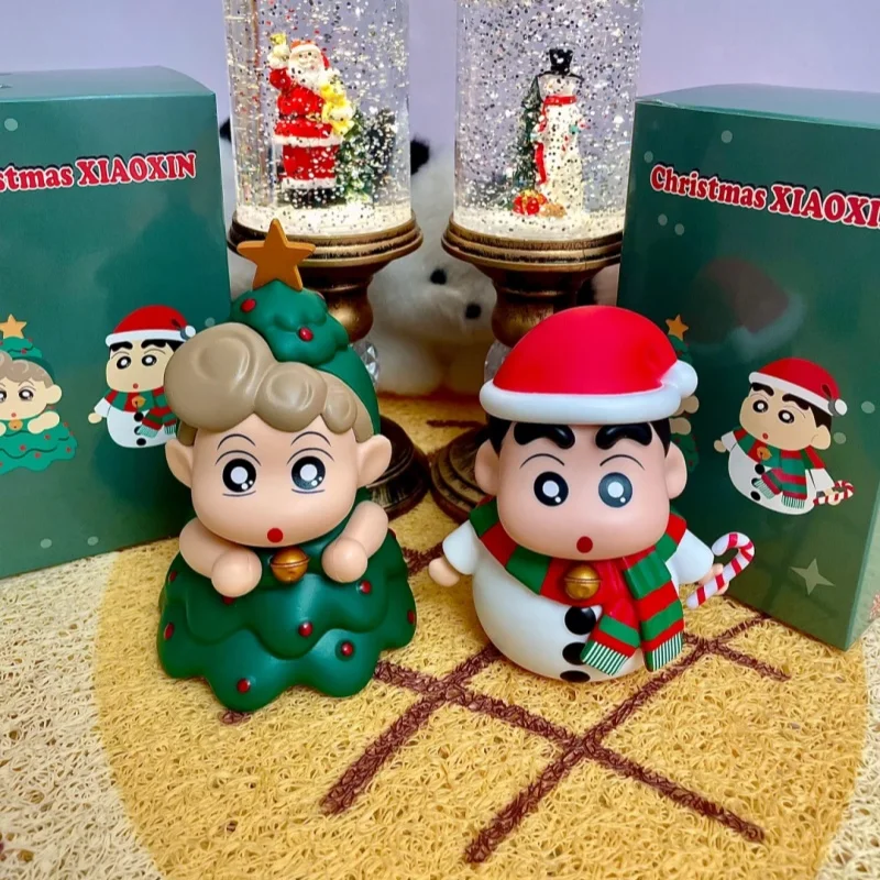 أنيمي Nohara Shinnosuke عمل أرقام تلوين شين تشان أرقام بولي كلوريد الفينيل الطرفية جمع نموذج حلية لعبة لطيف هدية الكريسماس #3