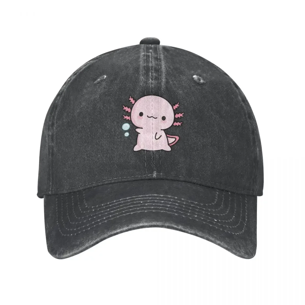 Cute Axolotl Salute Cowboy Hat Sunscreen Snap Back Hat Men Golf Wear Women's