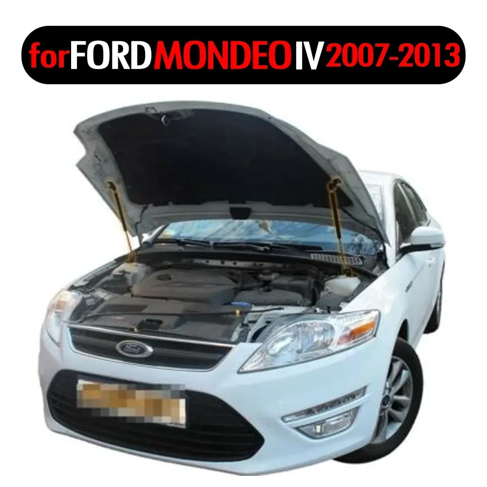 for Ford Mondeo mk4 Ford fiesta 2007-2013  Front Bonnet Hood Modify Gas Struts Carbon Fiber Spring Damper Lift Support Absorber