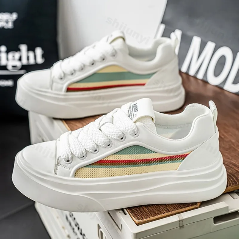 

Летние мужские массивные кроссовки 2025 г., спортивная повседневная обувь с дышащей сеткой, модная нескользящая обувь для доски, модные Zapatillas De Hombre