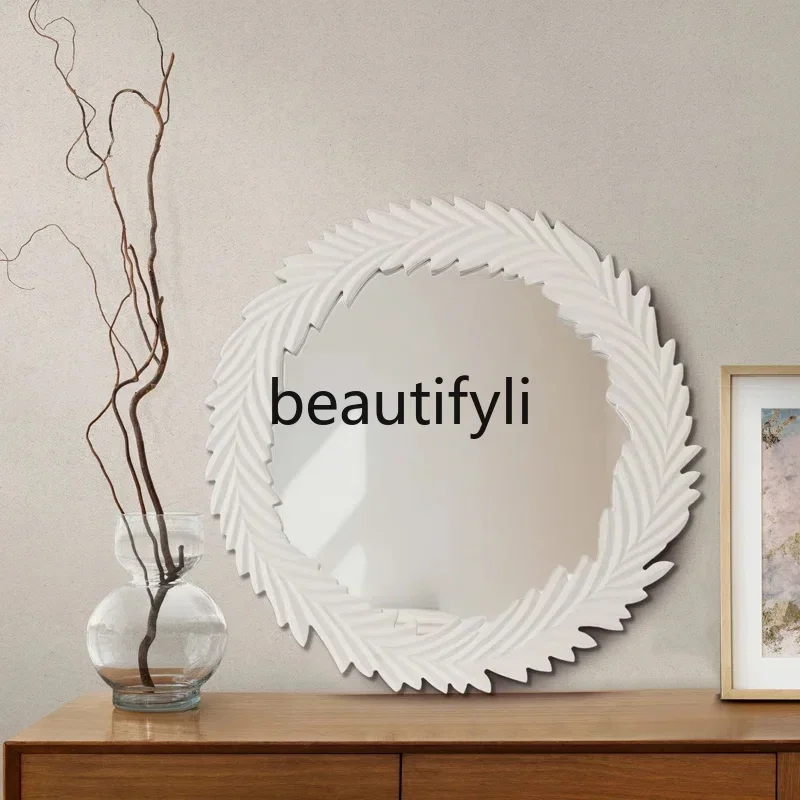 K182Wall hanging makeup mirror three-dimensional dormitory wall special-shaped mirror wardrobe premium sticker gold mirror