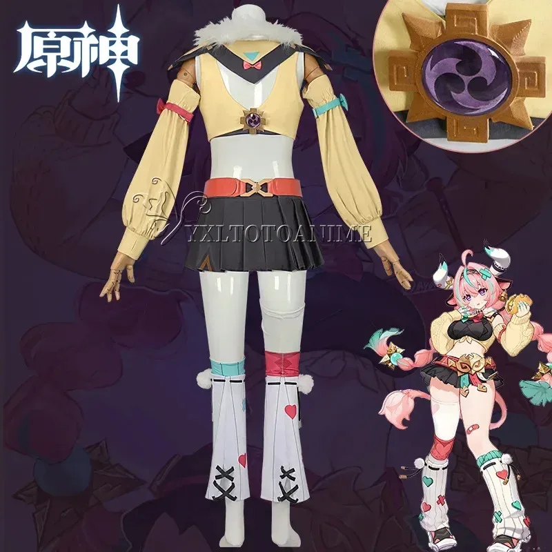 Костюм для косплея Genshin Impact Varesa, наряд VARESA, платье для косплея, карнавал, Хэллоуин, комикс, анимация, вечерние парики, обувь, костюмы