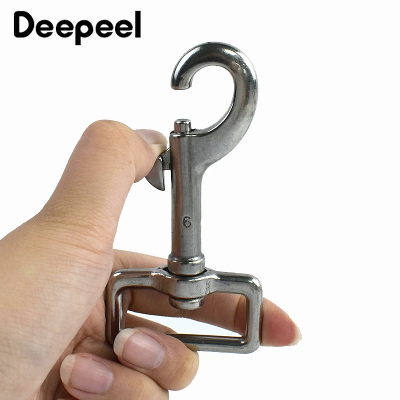 

1-3Pcs 17-42mm Stainless Steel Buckles Keychain Swivel Lobster Clasp Bag Strap Carabiner Clip Snap Hook Accessories for Handbags