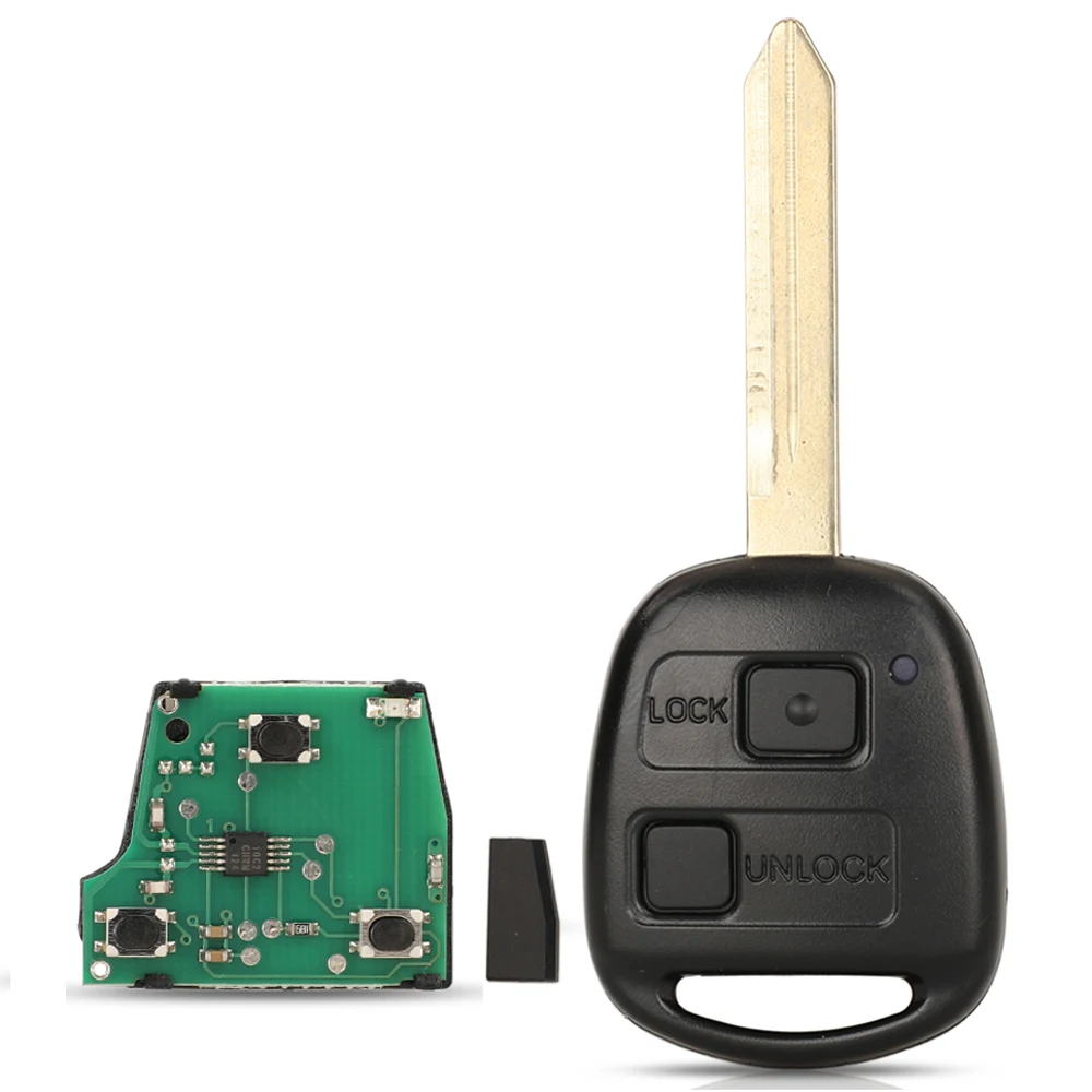 Jingyuqin Smart Fernbedienung Autos chl üssel 433MHz 4c Chip für Toyota Yaris Avensis Corolla Carina usw.